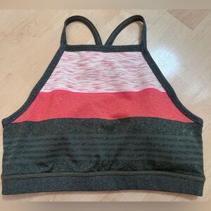 Prana Pink and Gray Sports Bra